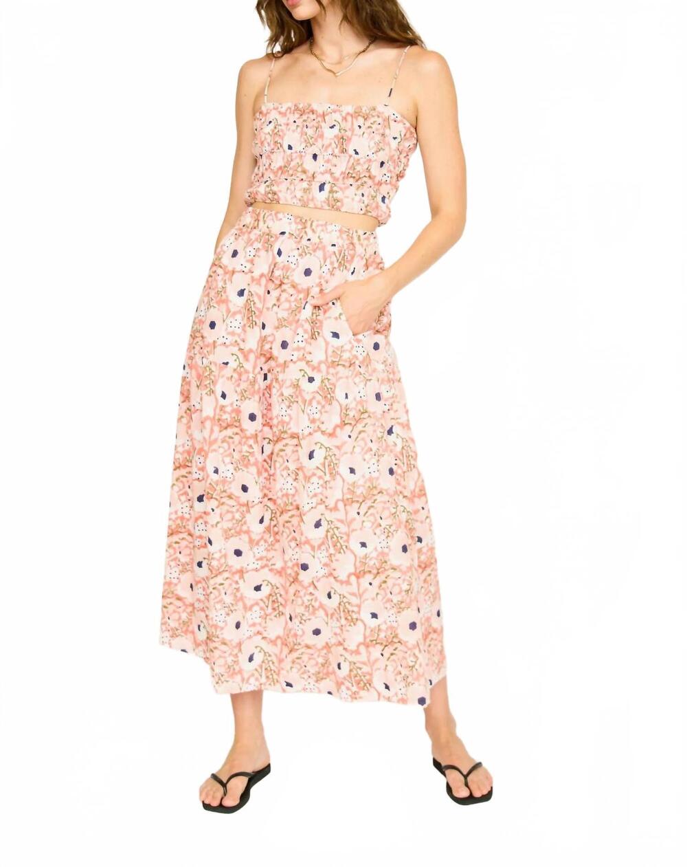 NEW MIRTH puglia cropped tank top in primrose